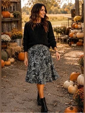 Boho Flowy Fairycore Ruffle Easy Breezy Skirt